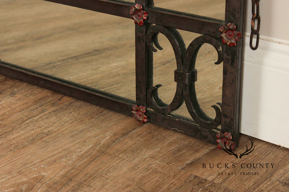 Spanish Colonial Style Wrought Iron Wall Mirror