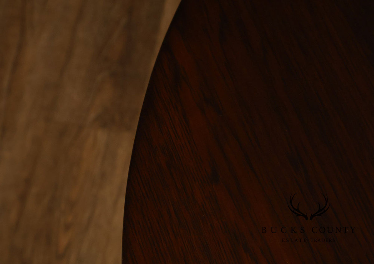 National Furniture Company Antique Mission Oak Round Lamp Table