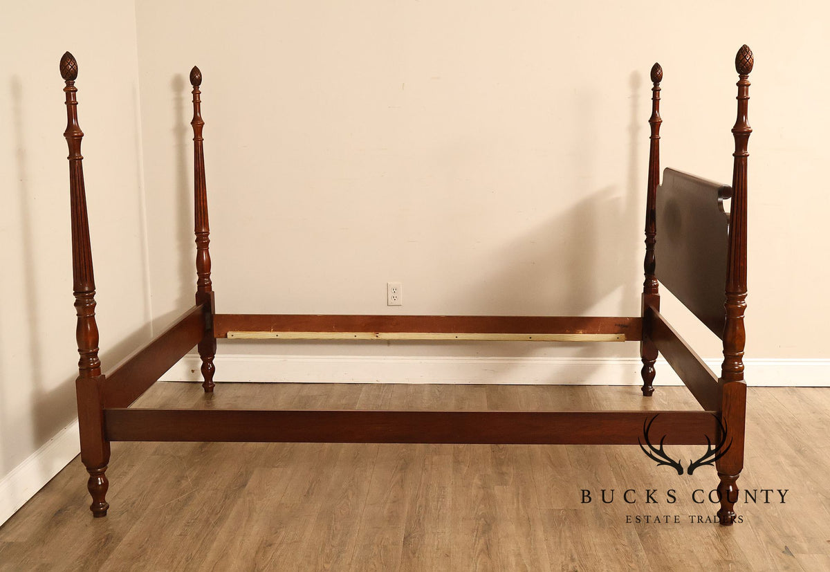 Statton Colonial Revival Cherry Queen Poster Bed