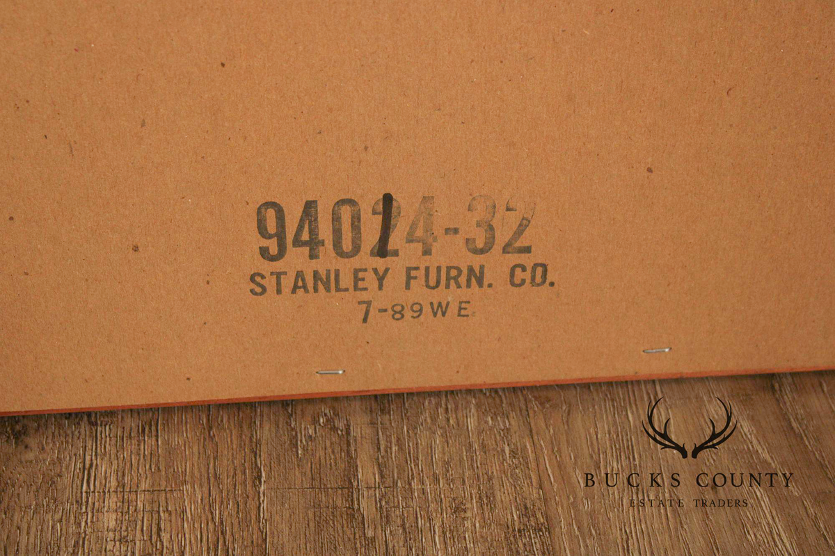 Stanley Furniture Country Pine and Wicker Mirror