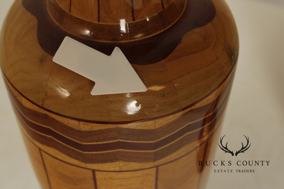Philip M. Jacoby Set of Three Handcrafted Wood Vases