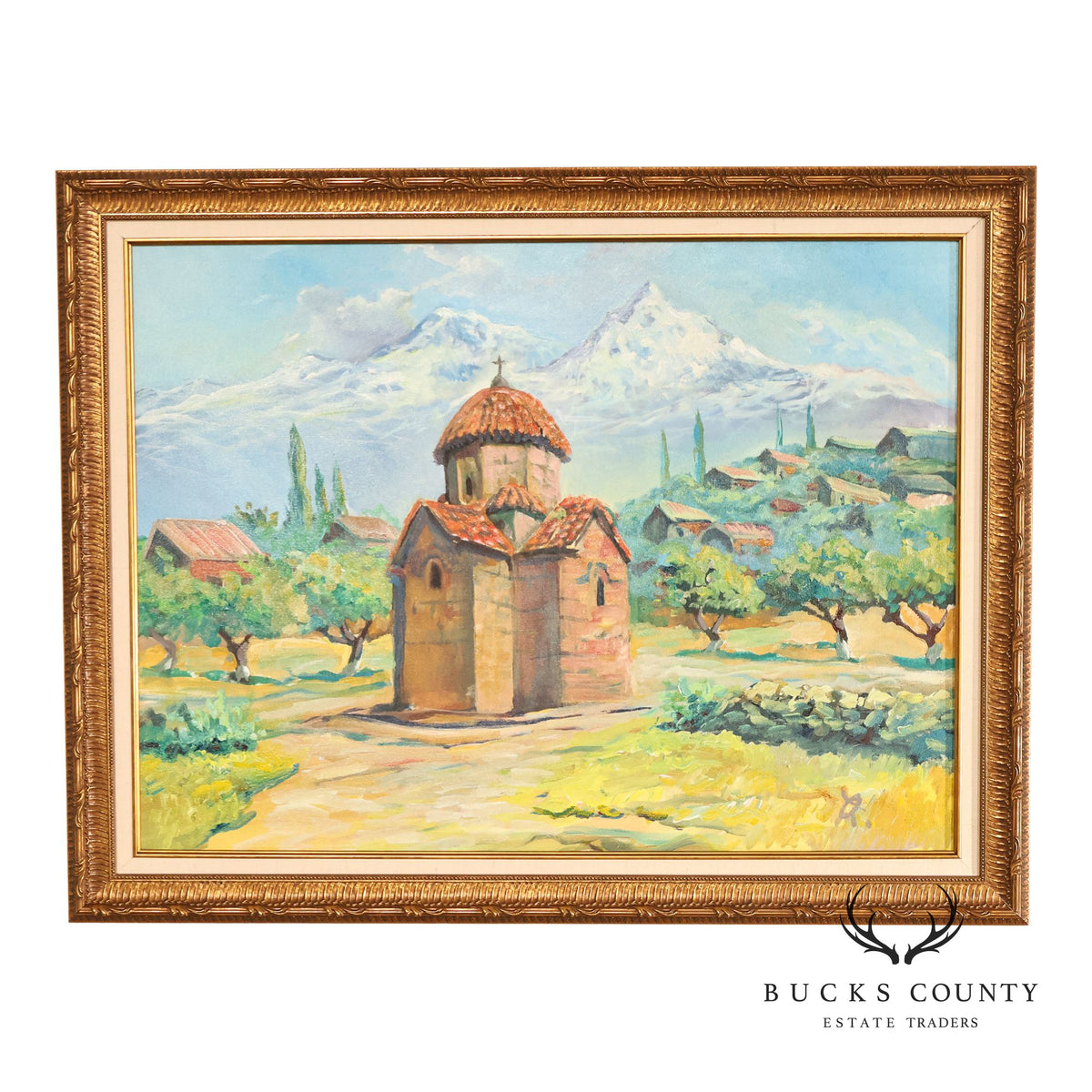 Suren Nersisyan Landscape Painting, 'Karmravor'