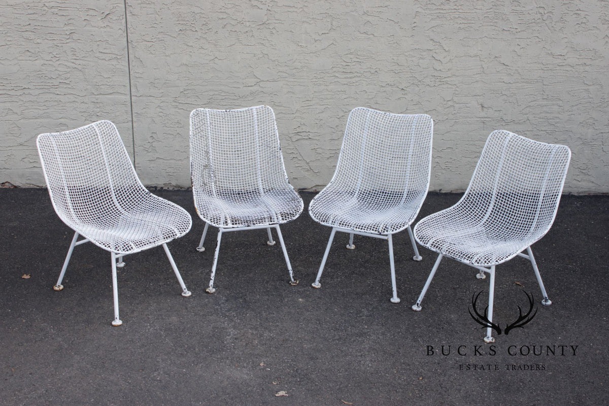 Russell Woodard Mid Century Modern Set of Four 'Sculptura' Dining Dining Chairs