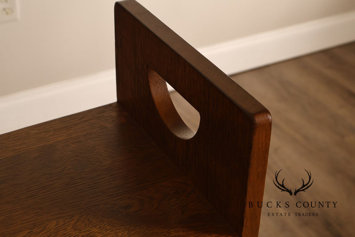 Stickley Mission Collection Oak Magazine Stand Bookcase