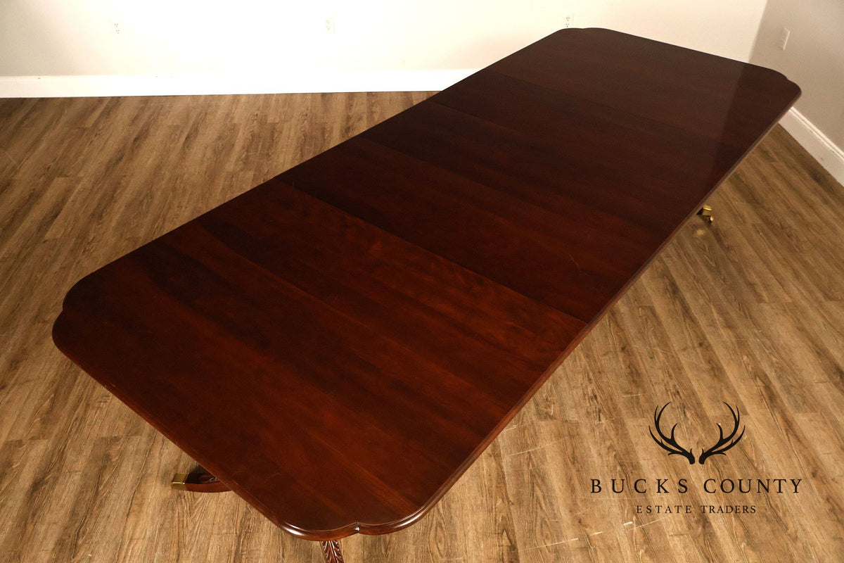 Statton Cherry Double Pedestal Dining Table