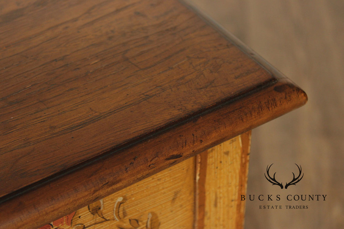 Heritage Country French Style Narrow Painted Console Table
