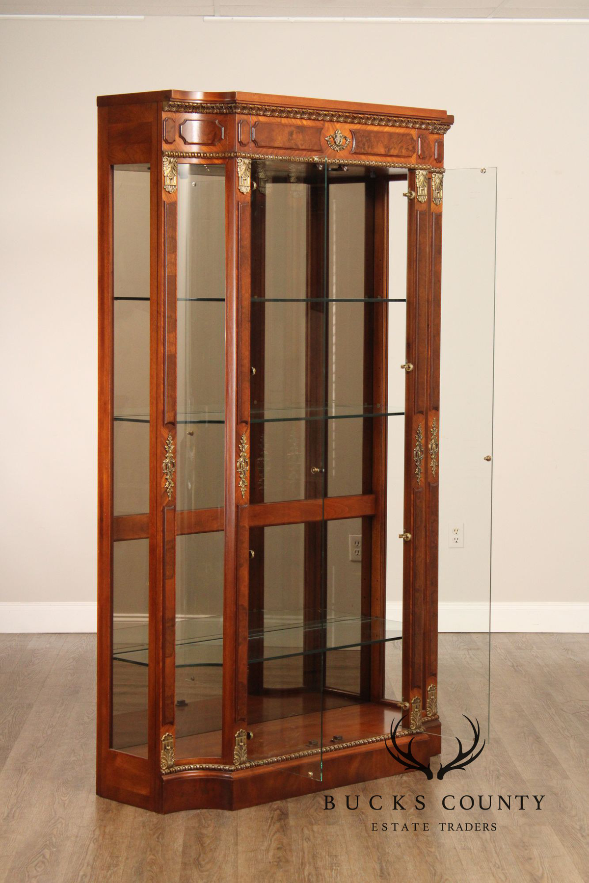 Henredon 'Grand Provenance' Walnut Display Cabinet