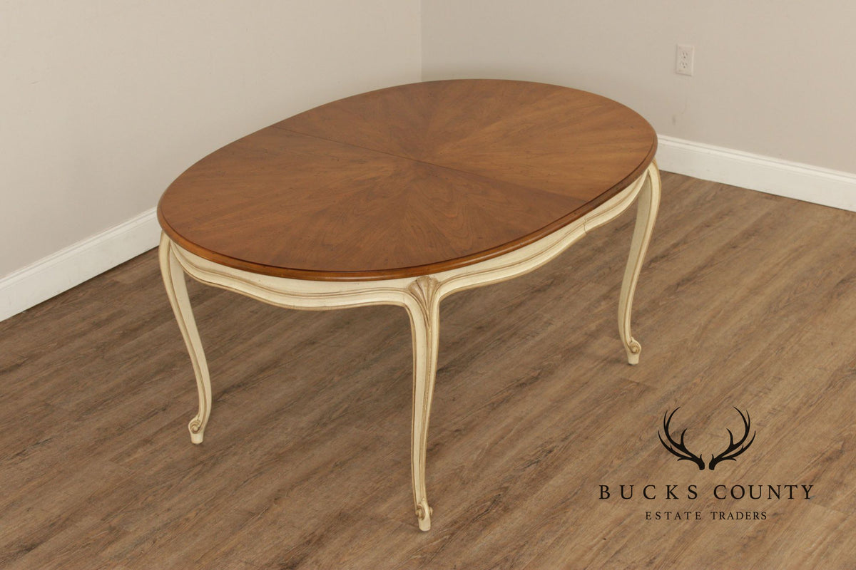 Henredon French Provincial Style Expandable Dining Table