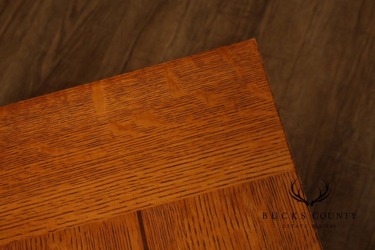 Mission Style Oak Two-Tier Coffee Table
