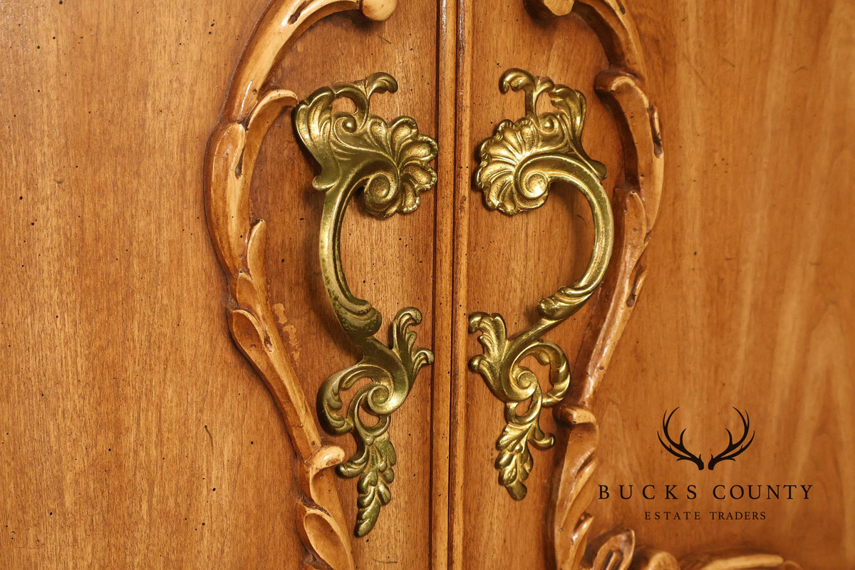 French Rococo Style Bombe Armoire Chest