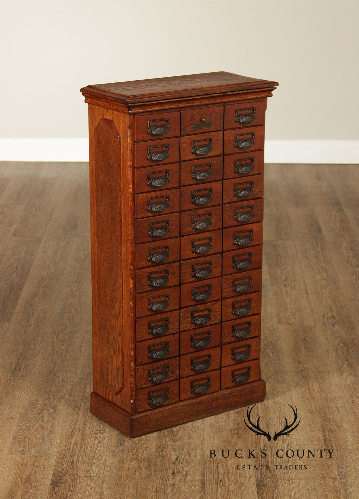 John Danner Antique 36-Drawer Oak Country Store Cabinet