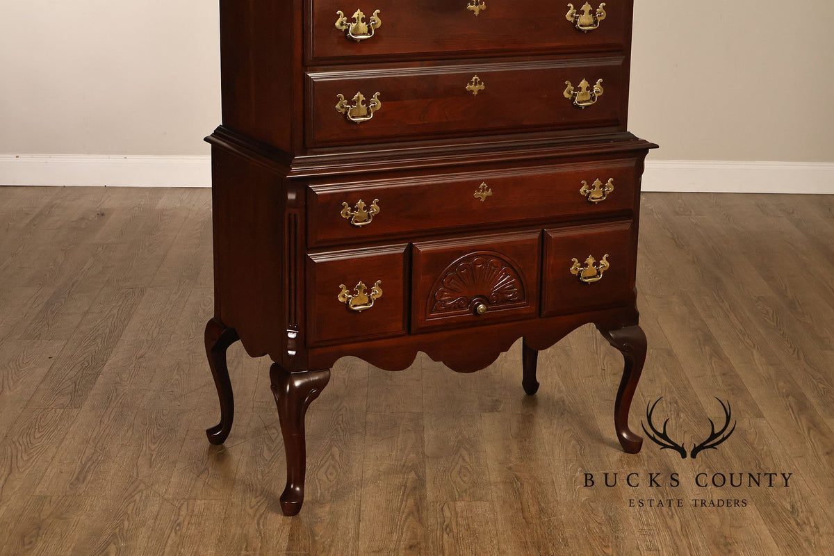 Sumter Cabinet Co. Queen Anne Style Cherry Highboy Dresser