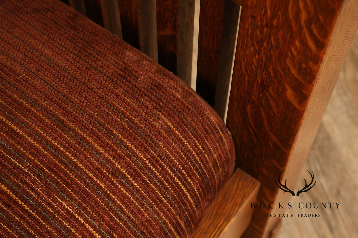 Stickley Mission Collection Oak Spindle Morris Chair