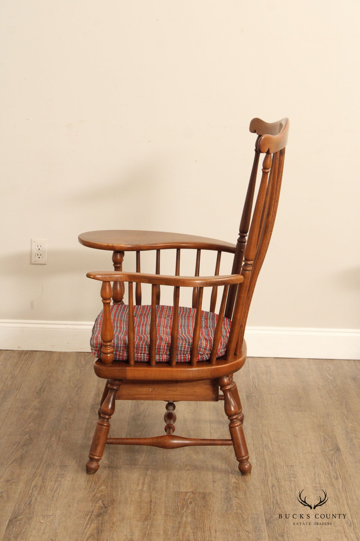 Heywood Wakefield Pair of Maple Windsor Writing Chairs