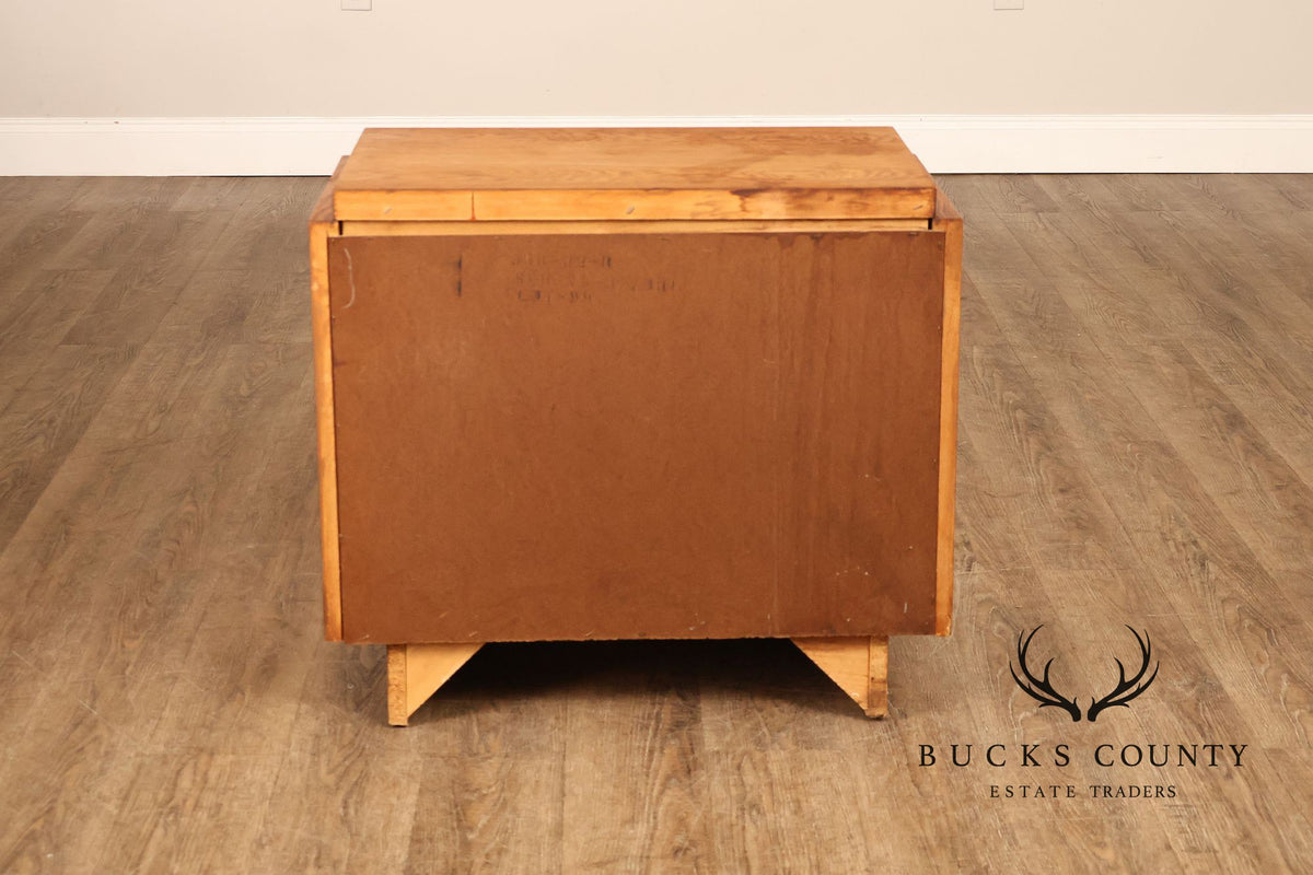 Lane Staccato Pair of Brutalist Nightstands