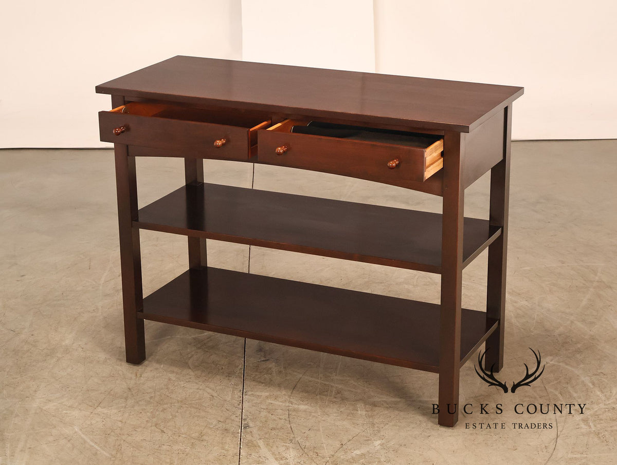 Stickley Mission Collection Cherry Server Console Table