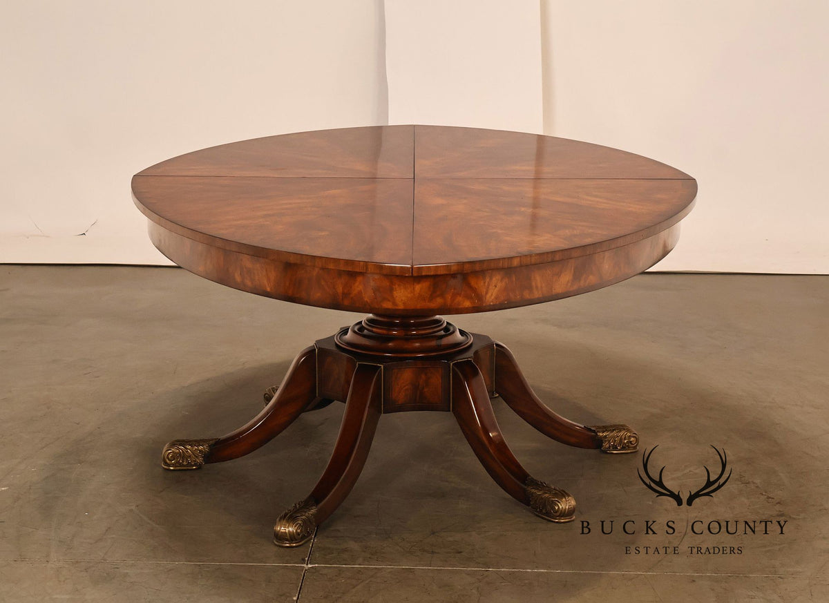 Theodore Alexander Althorp Living History Flame Mahogany Oval Expansion Dining Table