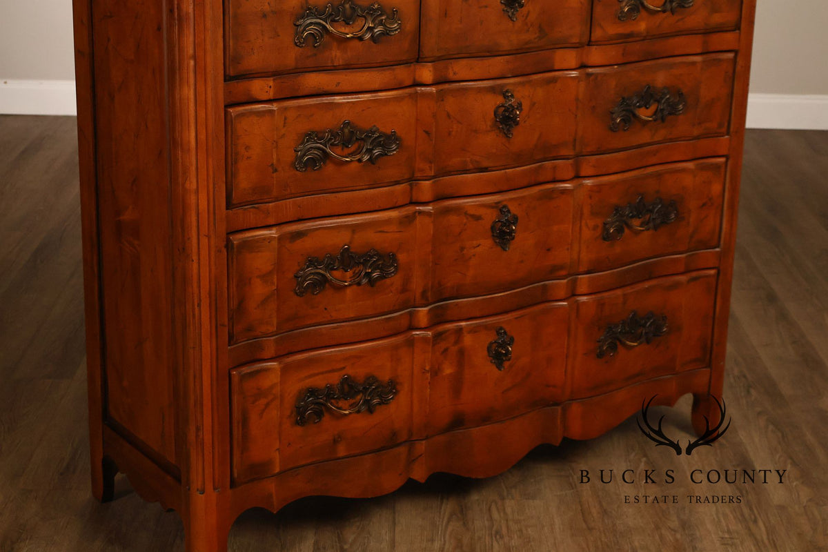 Century Furniture  French Provincial Style Marble Top Chest