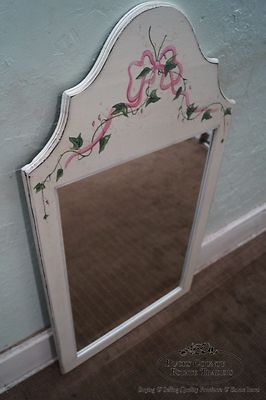 Hand Painted Venetian Andrea Davinci Braun Mirror