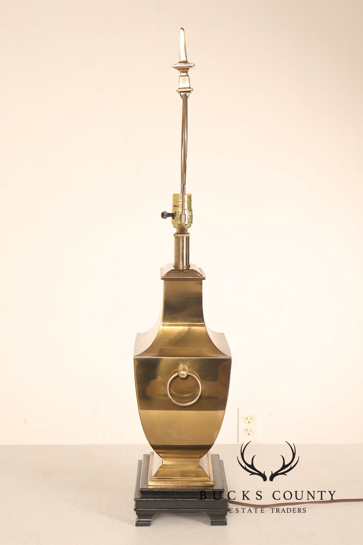 Stiffel Asian Inspired Embossed Metal Table Lamp