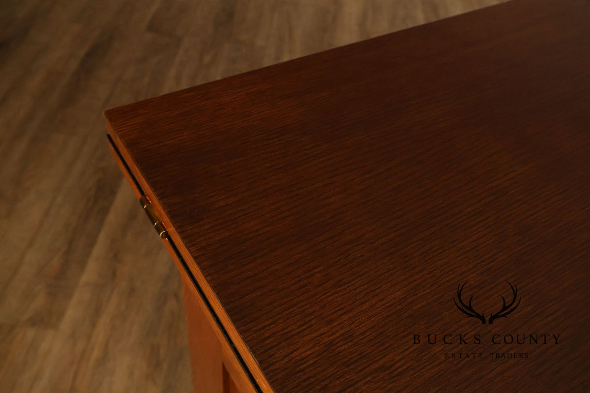 Stickley Mission Collection Oak Harvey Ellis Inlaid Server