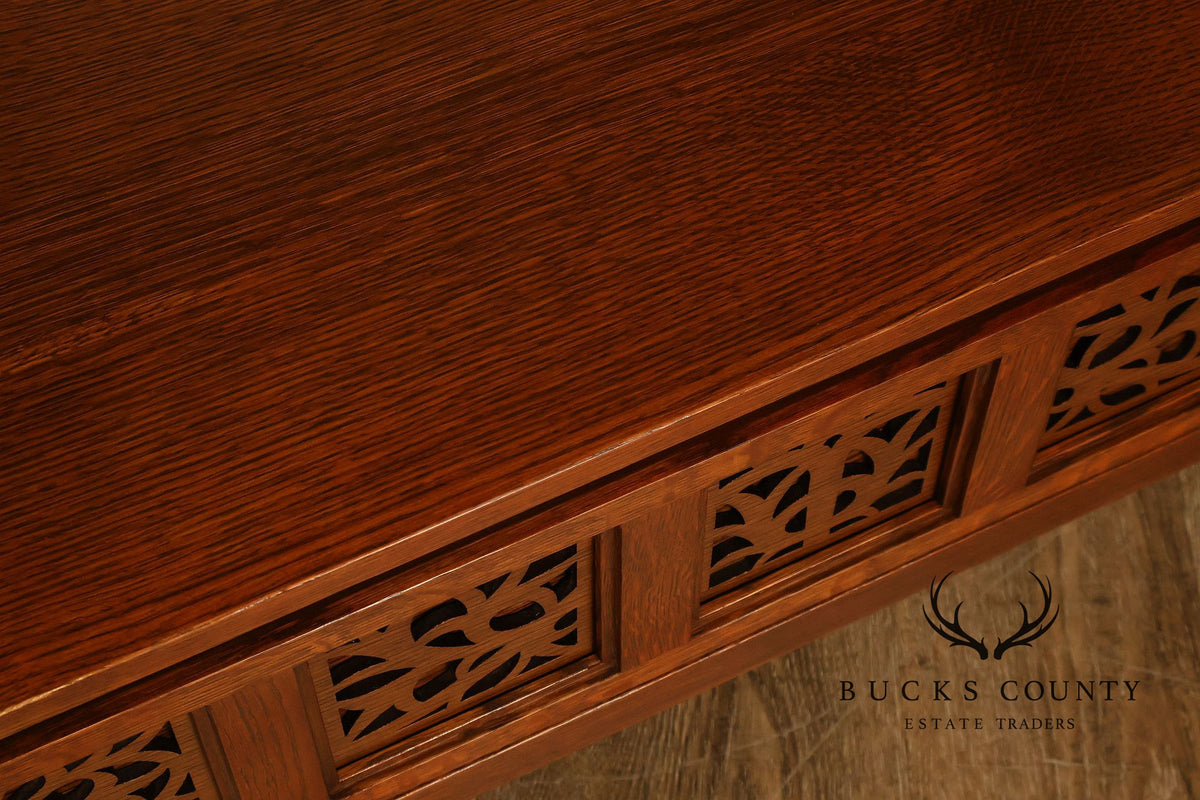 Stickley Surrey Hills Pair of Oak Bookcases