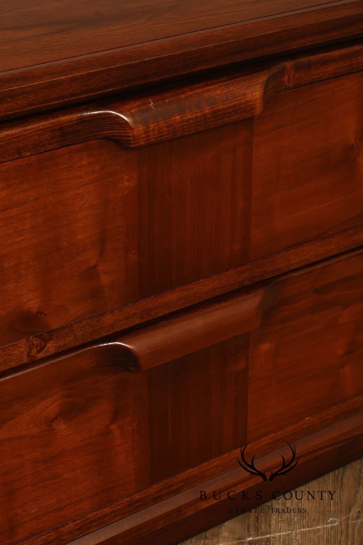 Mid Century Modern Two-Drawer Nightstand