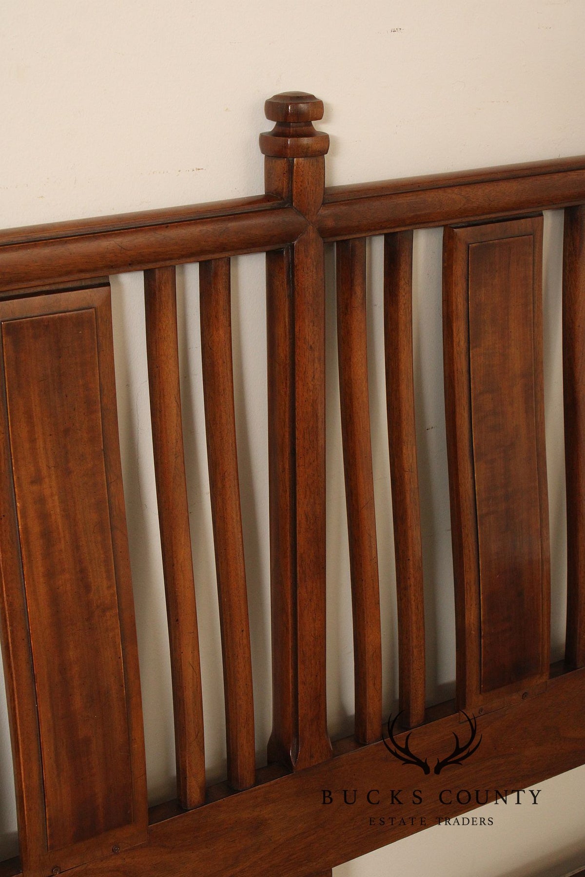 Heritage Mid Century Modern Walnut King Headboard