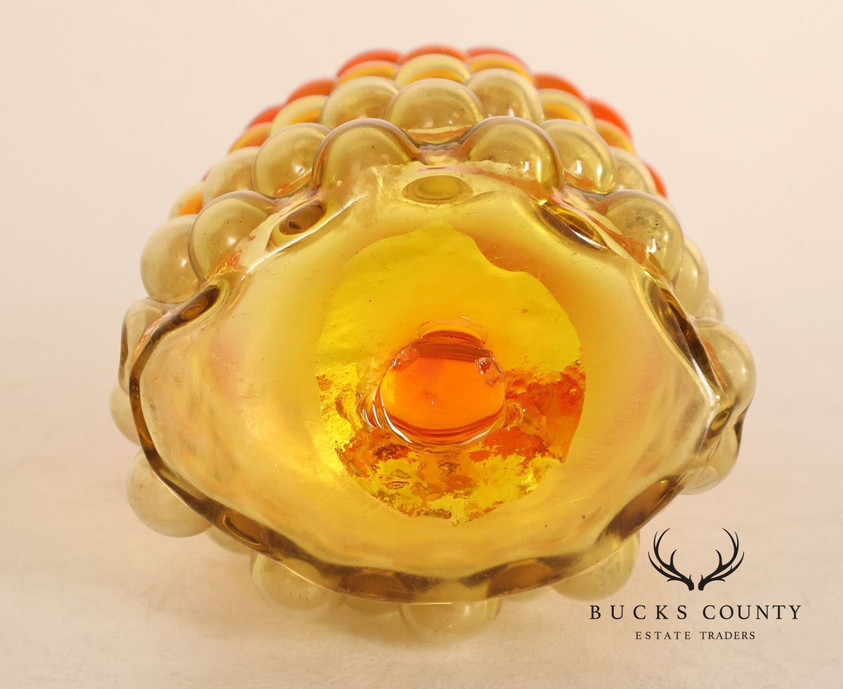 Blenko Mid Century Modern Bubble Glass Vase