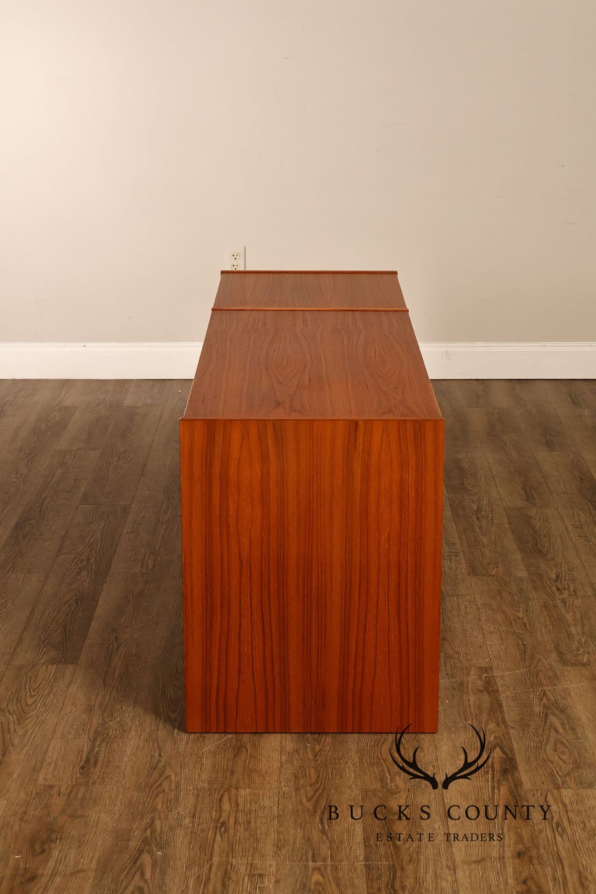 Danish Modern Teak Media Console Cabinet