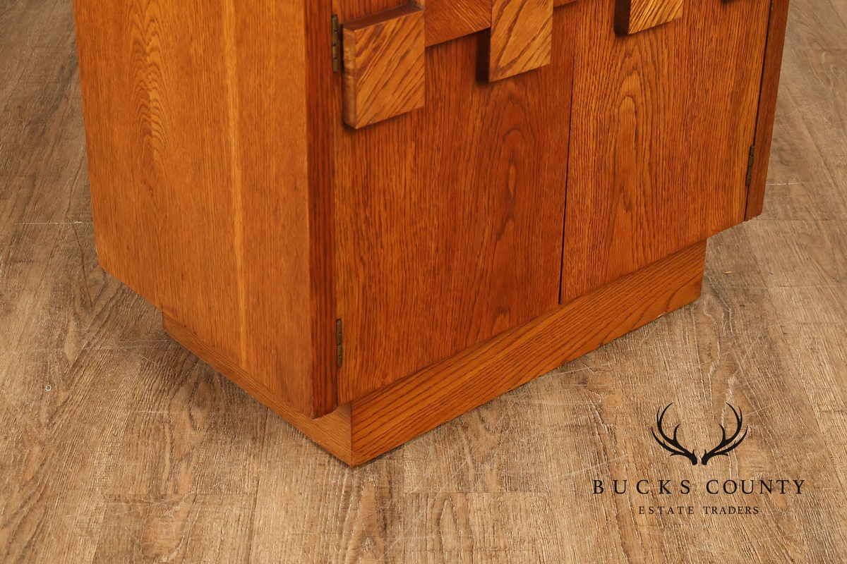 Lane Staccato Pair of Brutalist Nightstands