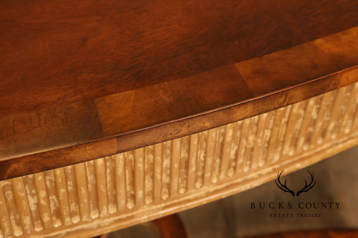 Theodore Alexander French Louis XVI Style Demilune Console