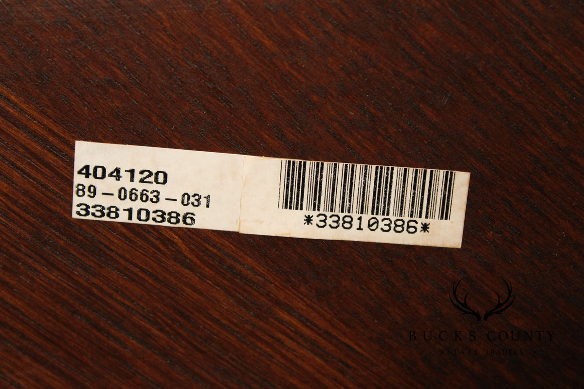 Stickley Mission Collection Oak Round Lamp Table