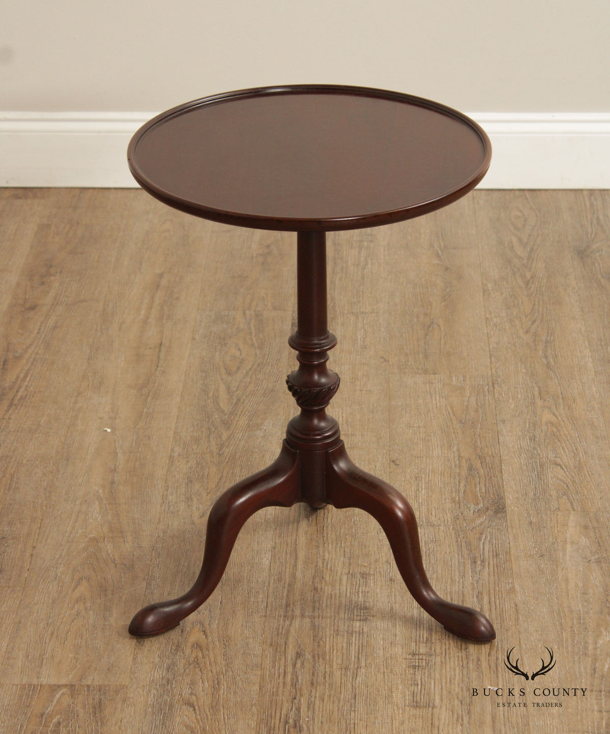 Kittinger Historic Newport Georgian Style Mahogany Round Mahogany Drinks Side Table