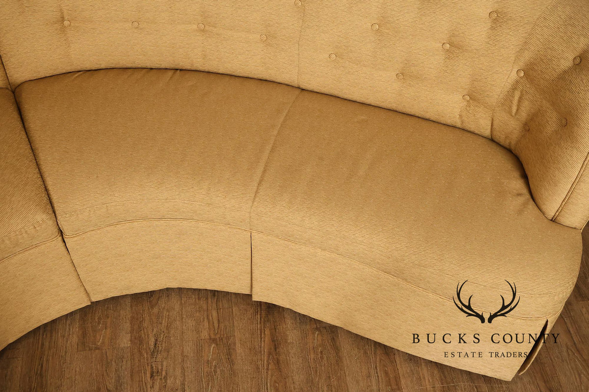 Thomasville Bogart Collection Curved Corner Sofa
