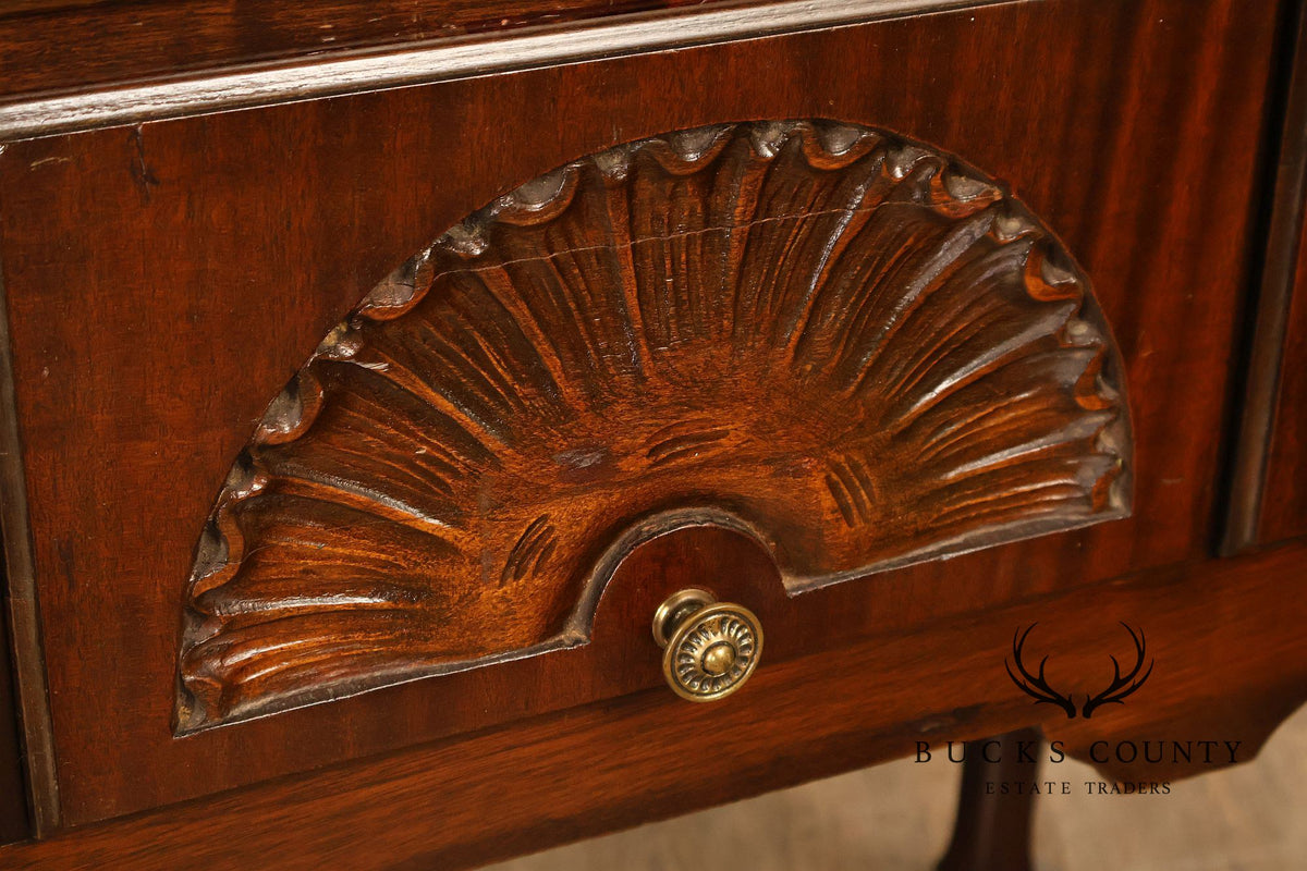 Queen Anne Style Mahogany Highboy Chest