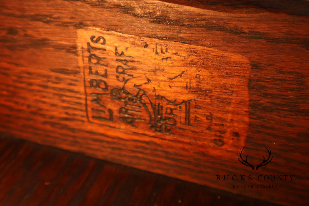 Limbert Antique Arts & Crafts Oak Writing Desk #492 1/4