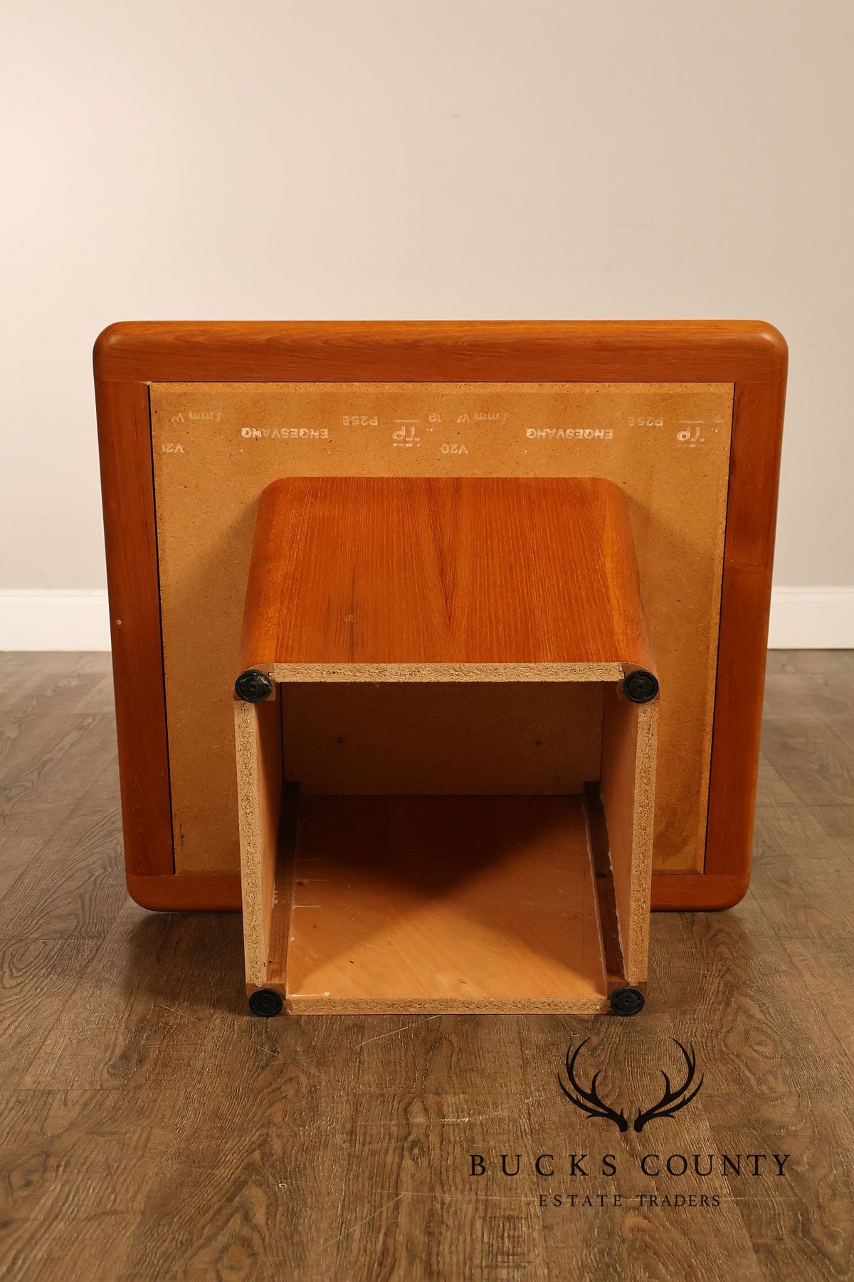 Sallingboe Jelling Pair Of Danish Modern Teak Tile Top End Tables