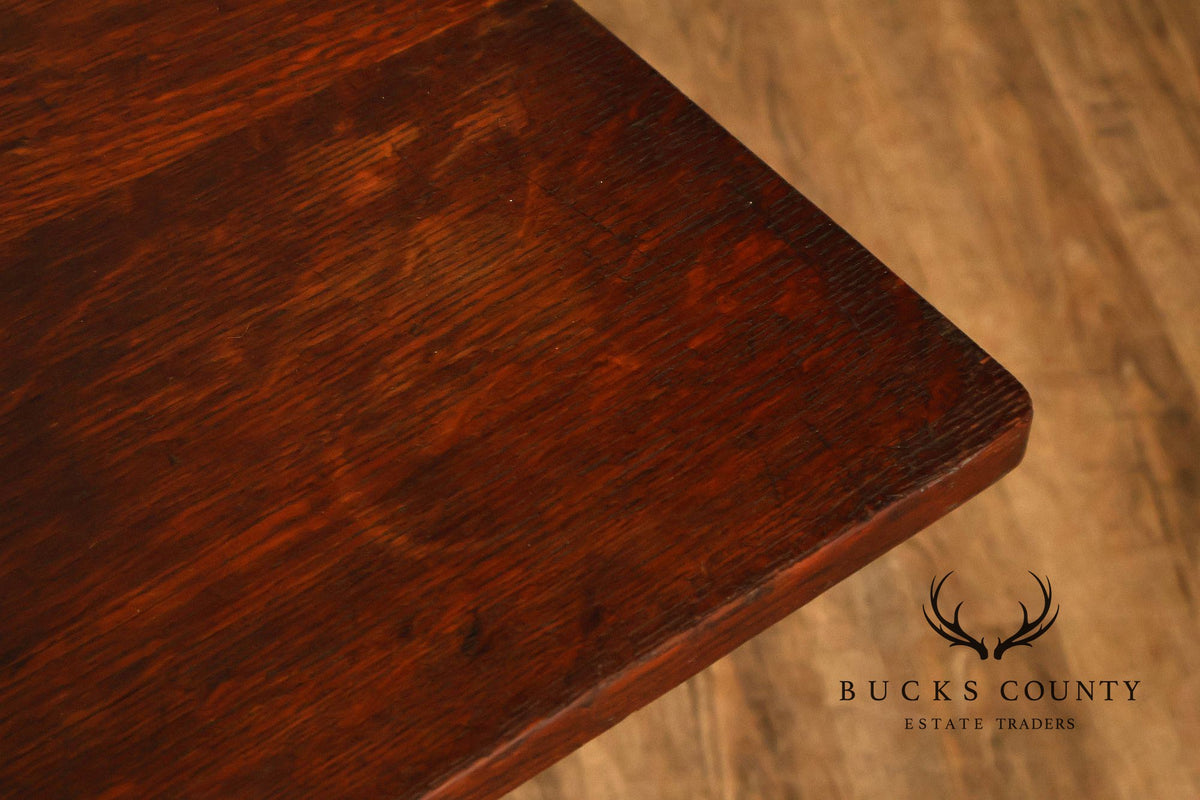 Antique L. & J.G. Stickley Mission Oak Library Table