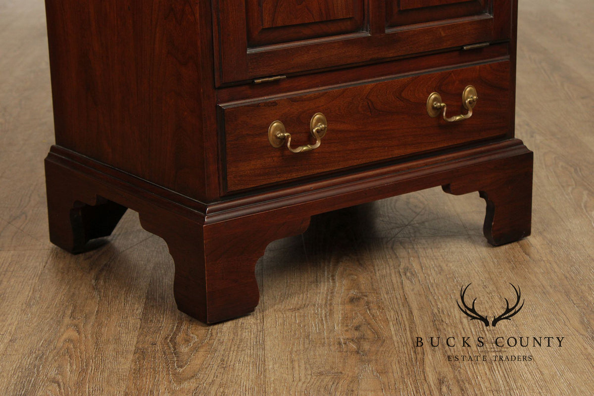 Henkel Harris Vintage Solid Cherry Pair Of Nightstands