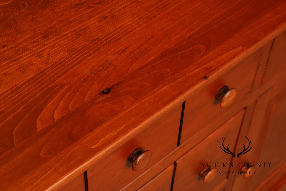 American Heritage Furniture Solid Pine Multi-Drawer Sideboard Cabinet