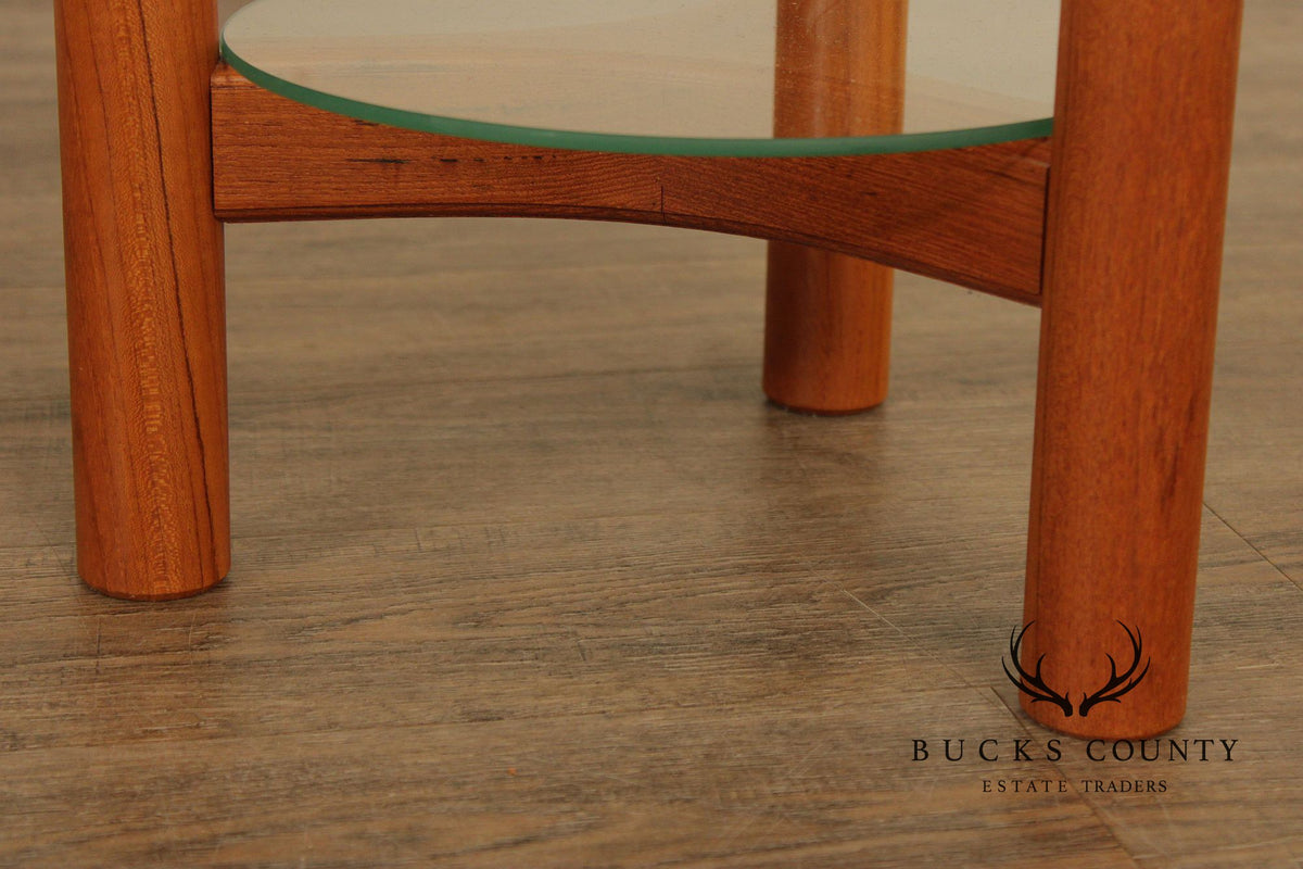 Lysgaard Mobler Danish Modern Pair of Teak Plant Stands