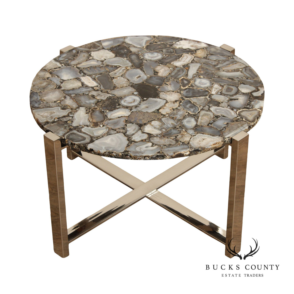Contemporary Agate Slice Coffee Table