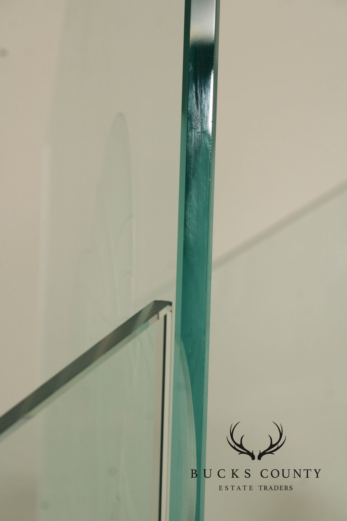 1980's Art Deco Style Glass Four-Panel Room Divider