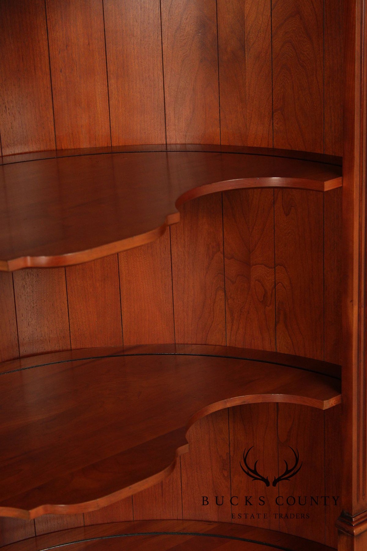 Harden  Chippendale Style Cherry Corner Bookcase