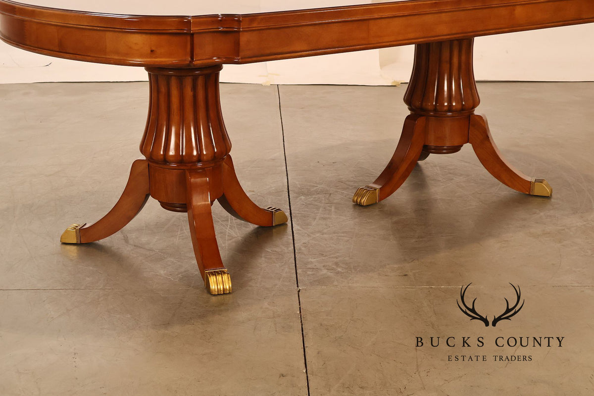 Georgian Style Double Pedestal Mahogany Dining Table