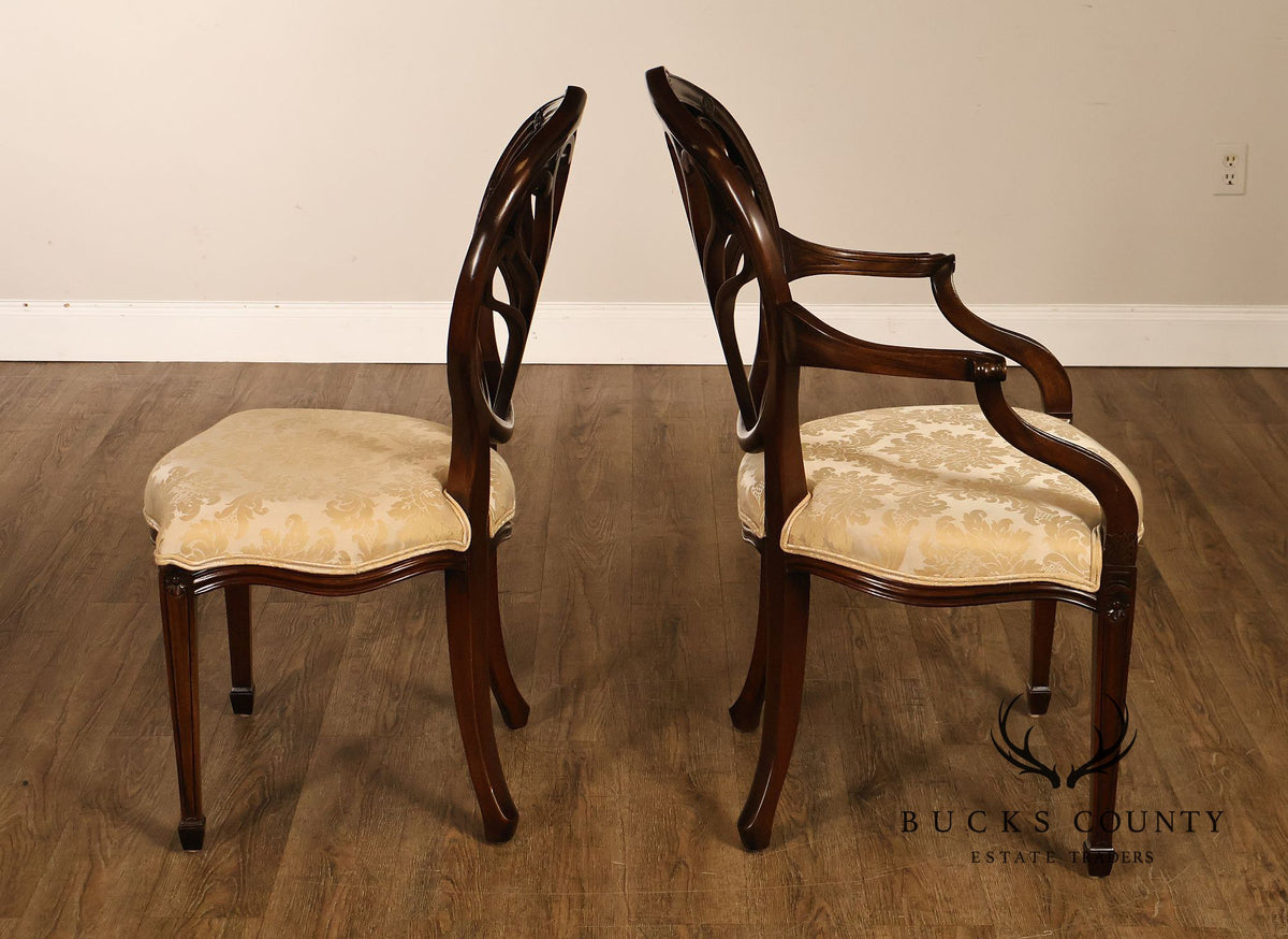 Bevan Funnell Adam Style Set of Eight Mahogany Dining Chairs