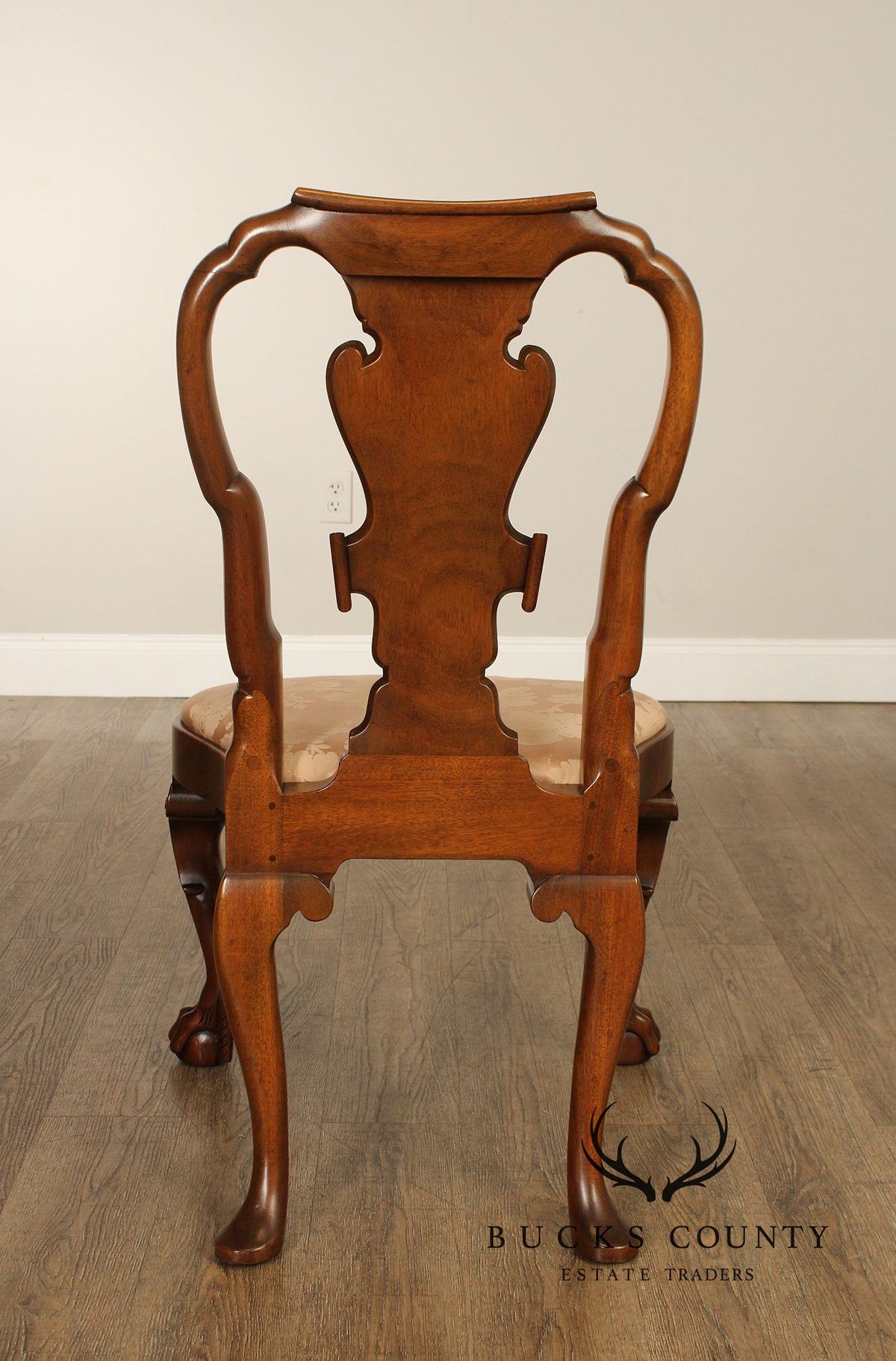 Kittinger Colonial Williamsburg Collection Set Of Four Mahogany Georgian Style Dining Chairs CW180