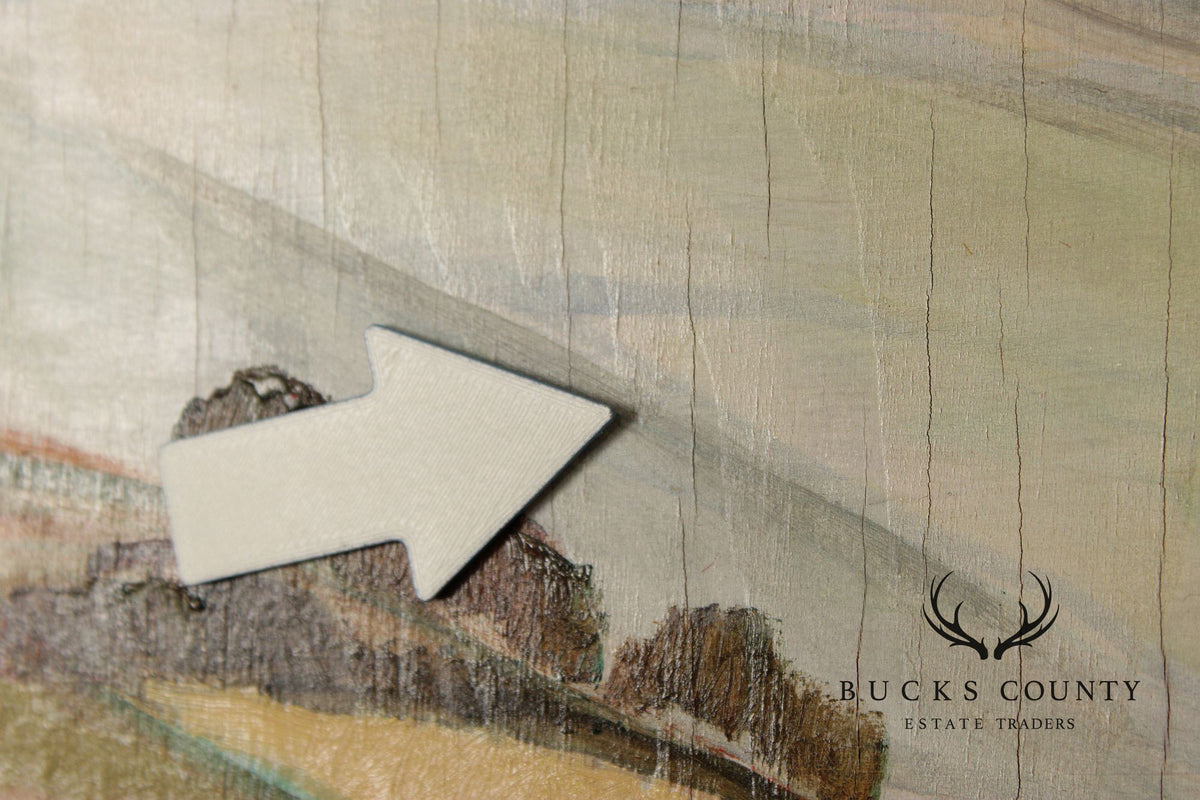 Elizabeth Grandin Oil on Board Landscape