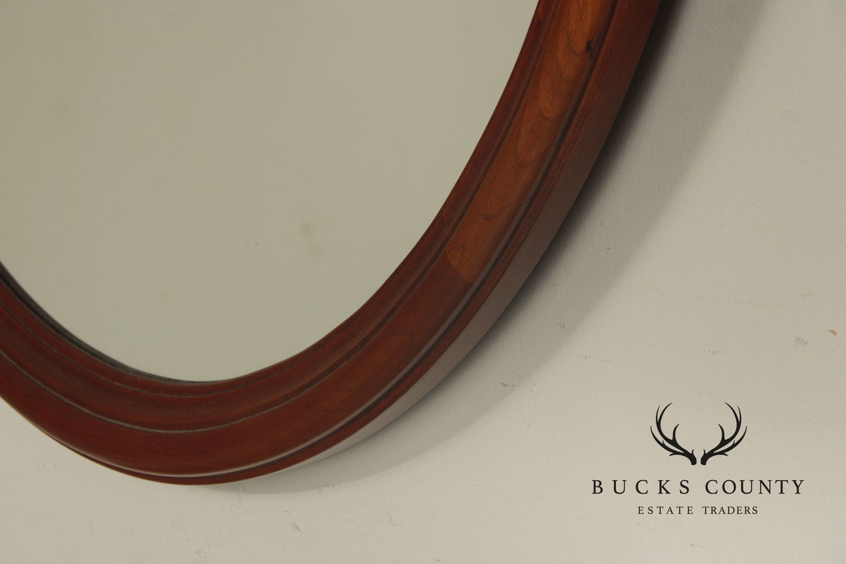 Henkel Harris Oval Cherry Wall Mirror